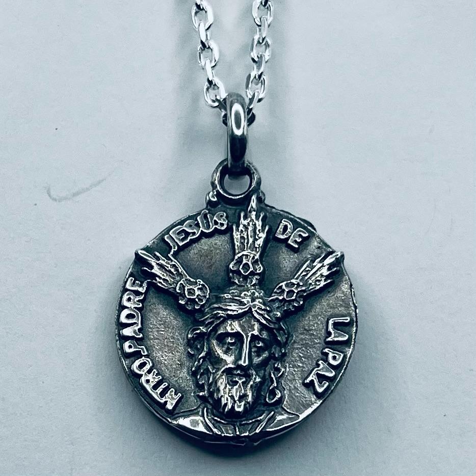 Medalla Escapulario Hermandad del Carmen - Jesús de la Paz y Virgen del Carmen - Plata de Ley 925 (21mm)