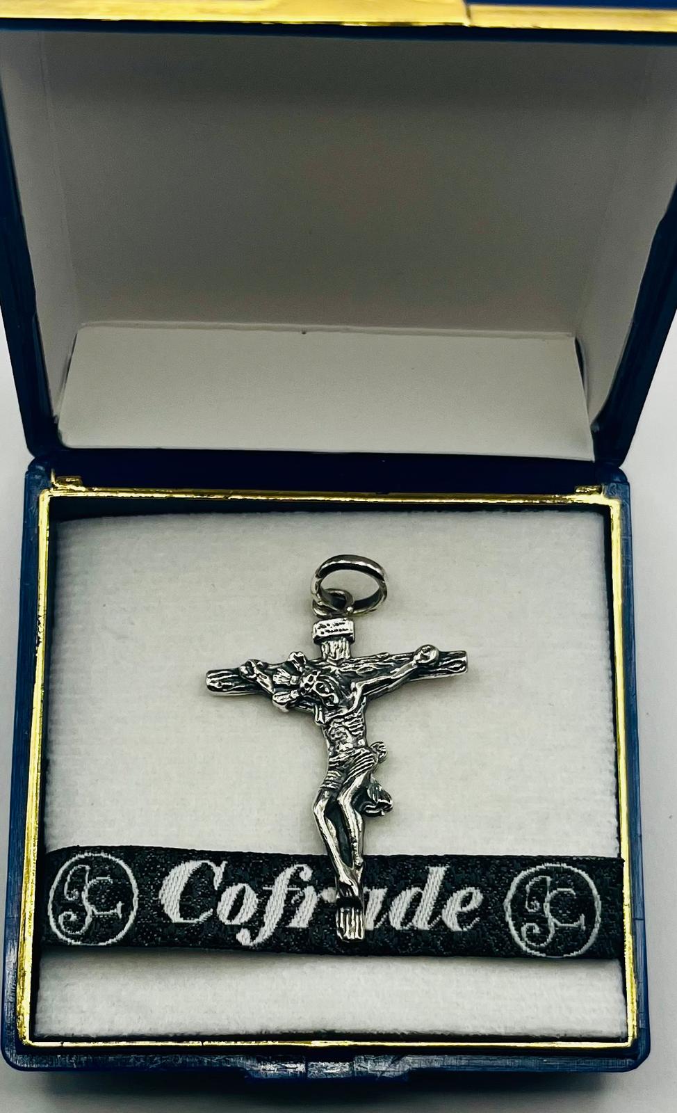 Cristo de la Hermandad de la Vera Cruz de Sevilla en Plata de Ley - Imagen 2