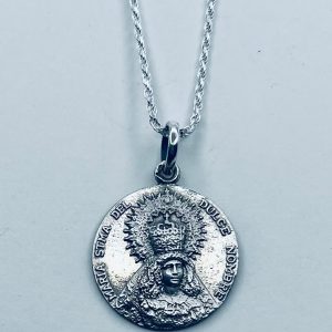 Medalla Virgen del Dulce Nombre en plata de ley 22 mm