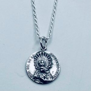 Medalla Virgen de la Esperanza de Triana en Plata de Ley (18 mm)