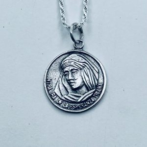Medalla Virgen de la Esperanza de Triana en Plata de Ley (18,5 mm)